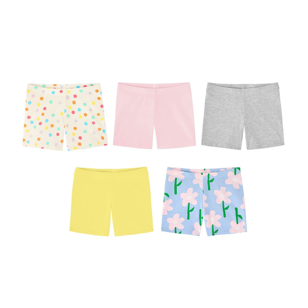 Member's Mark - Pack de 5 shorts elásticos para niña