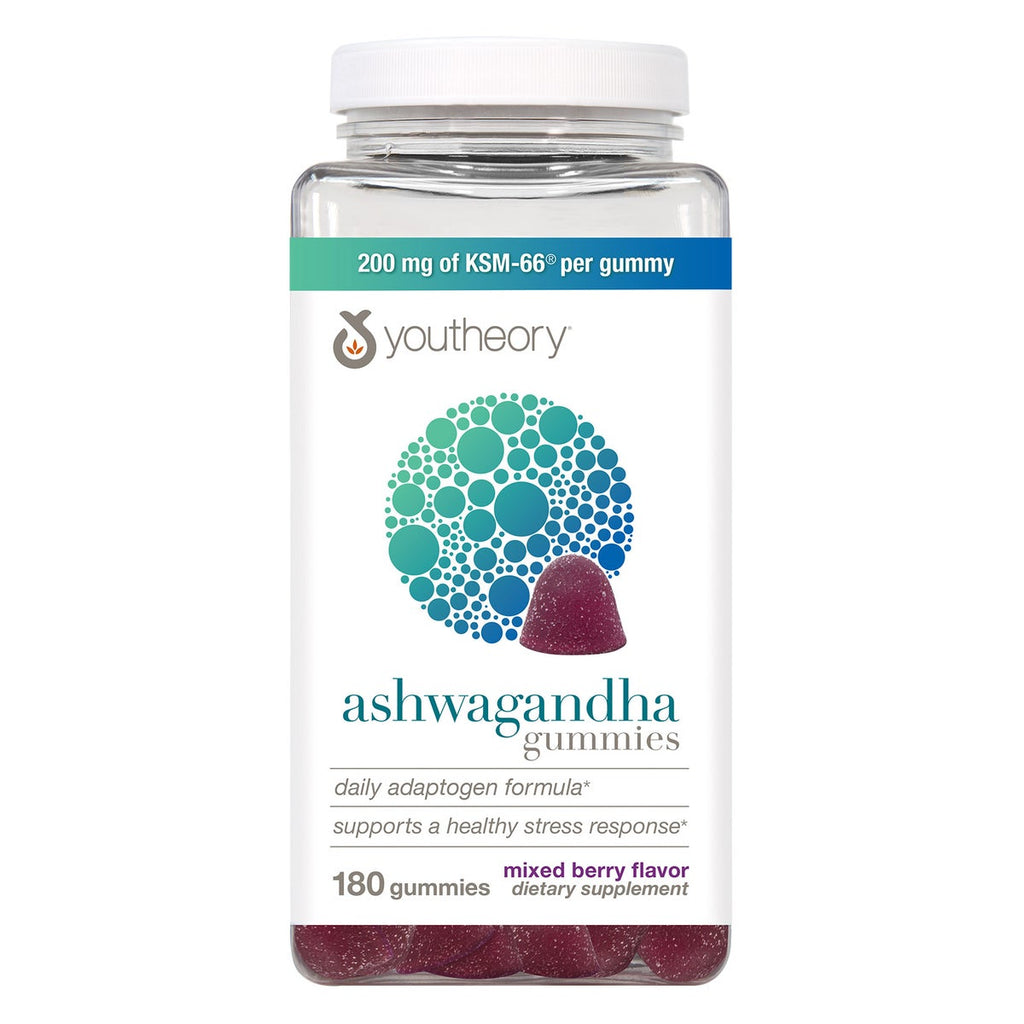 Youtheory ashwagandha en gomitas, 180 unidades