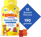 L'il Critters Gummy Vites Kids Multivitamin | 190 Gummies | with Vitamins A, B, C, D, E |