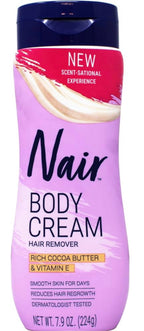 Nair Crema depiladora para brazos, piernas, axilas y zona del bikini, 7.9 onzas