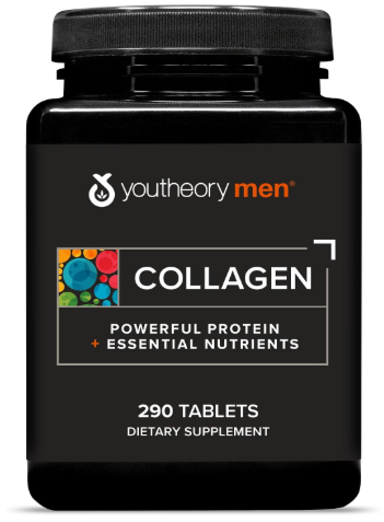 Youtheory Mens Collagen Avanzado, 1 y 3, unidades | 5,000 mg de colágeno