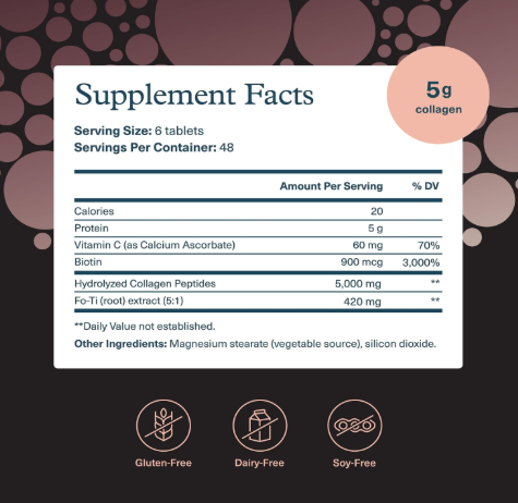 Youtheory Mens Collagen Avanzado, 1 y 3, unidades | 5,000 mg de colágeno