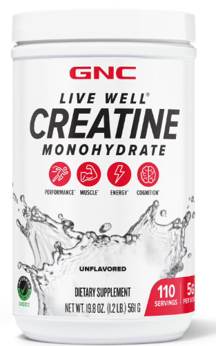 GNC Live Well Creatine Monohydrate, 1.2 lbs
