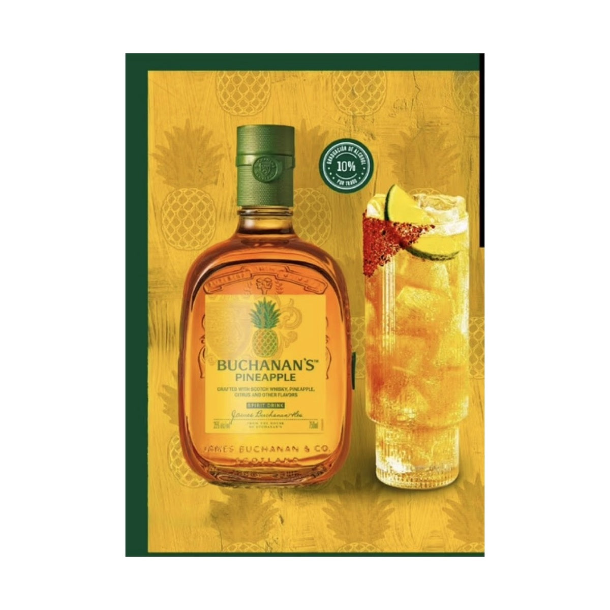 Whisky Botella Buchanans Piña,750ml