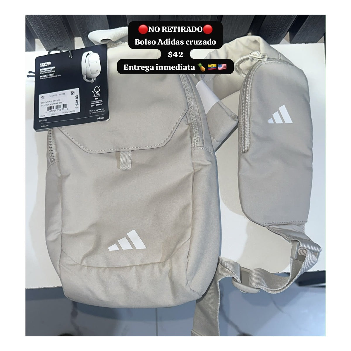 Bolso Adidas cruzado unisex