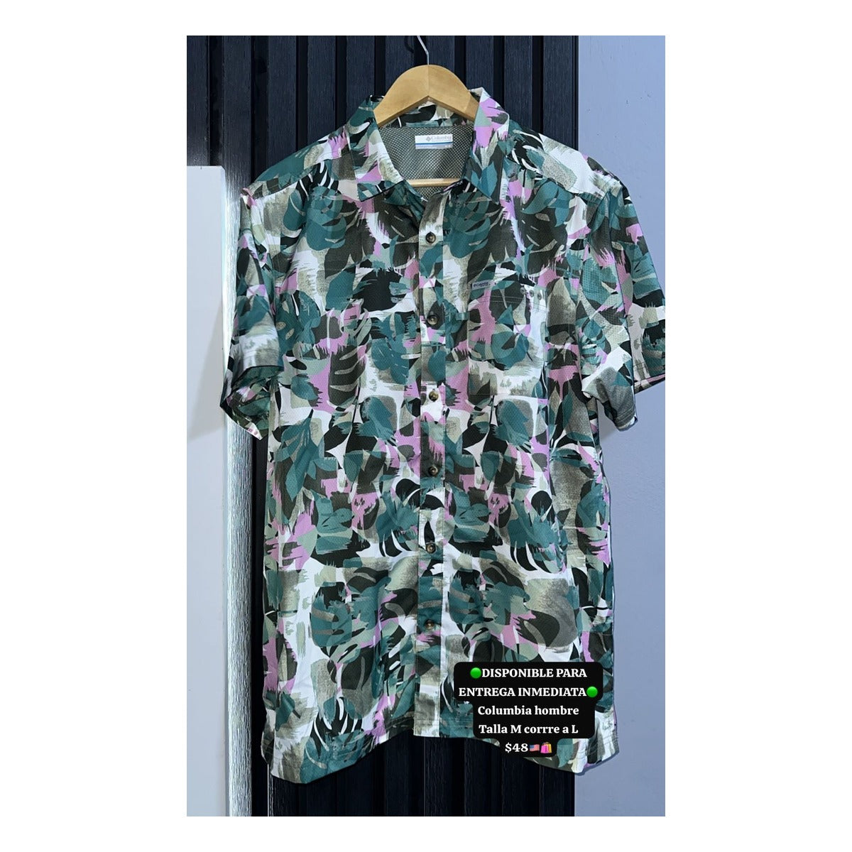 Camisa Columbia talla M (corre a L)