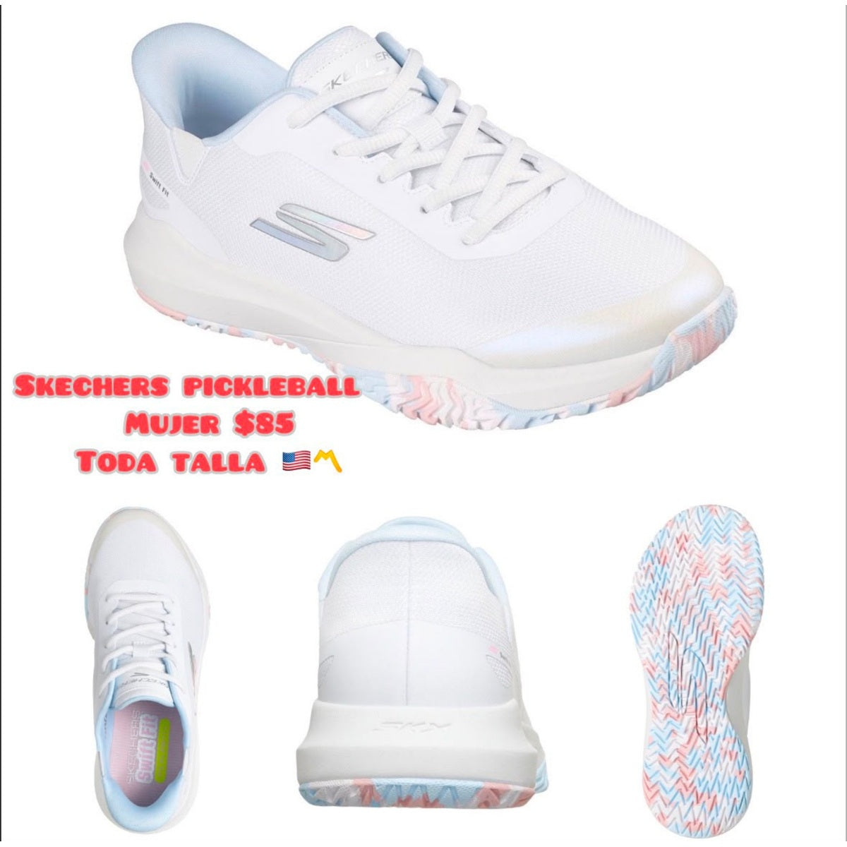 Zapatillas Skechers Pickleball para mujer