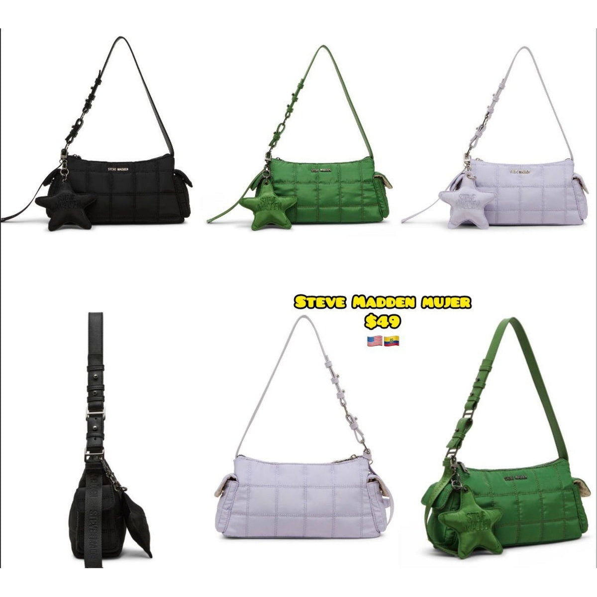 Cartera Steve Madden con lazo para mujer