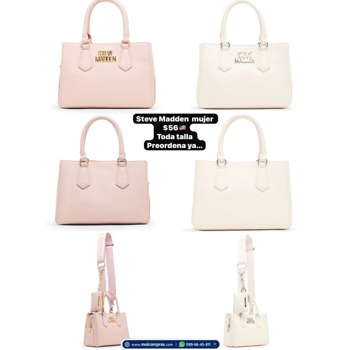 Cartera Steve Madden estructurada para mujer