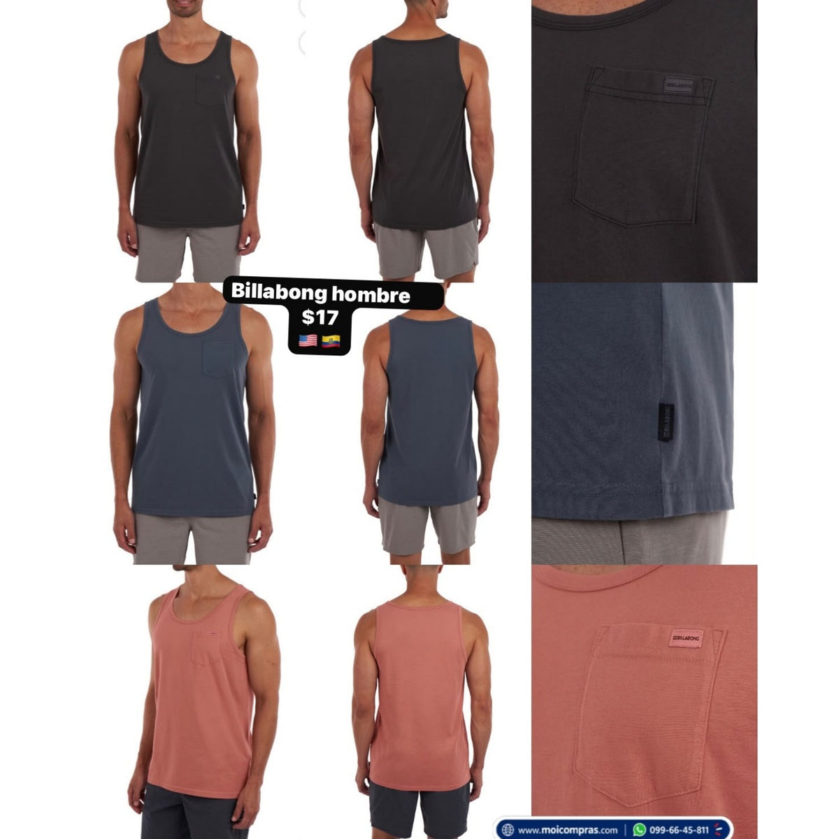 Camiseta sin mangas Billabong para hombre