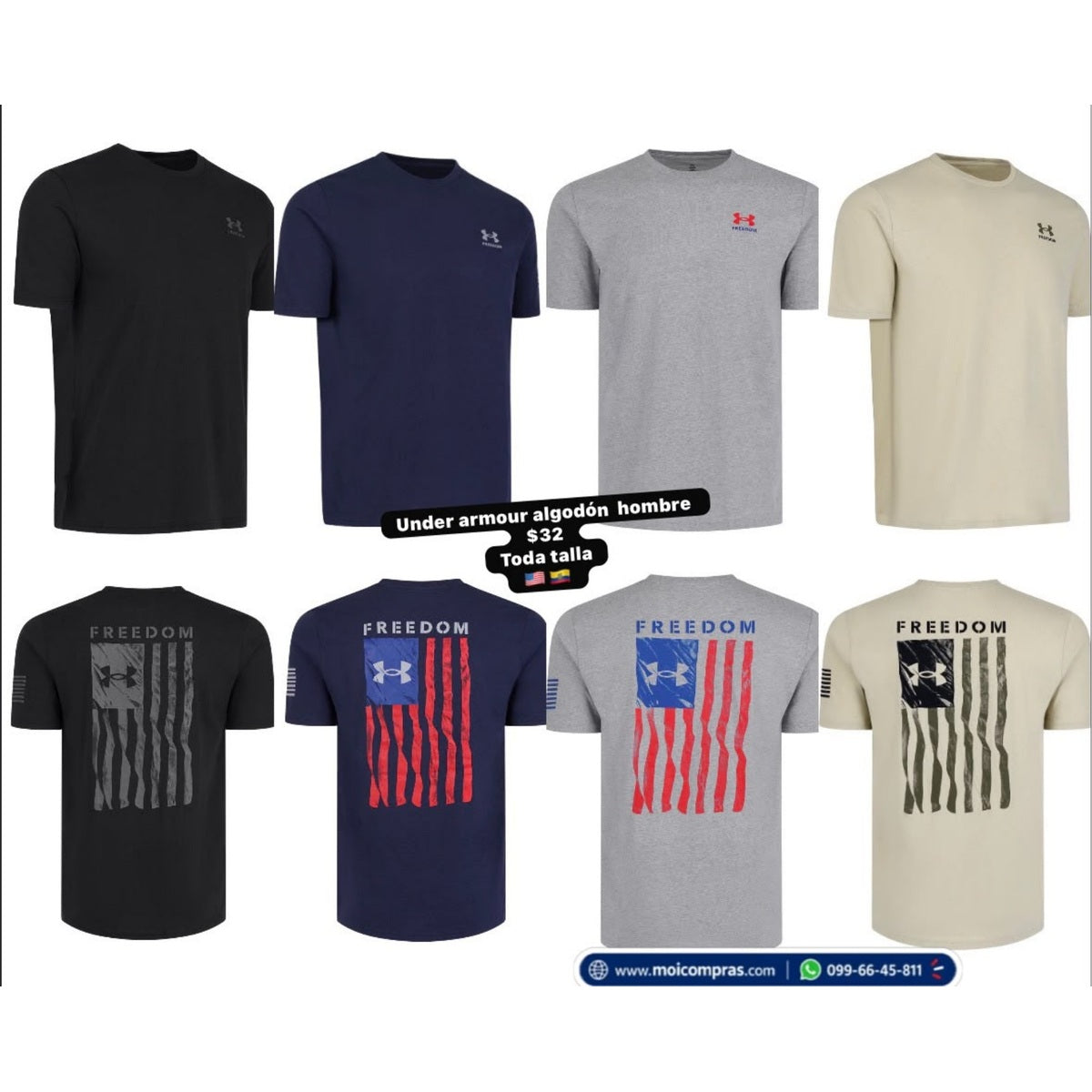 Camiseta Under Armour de algodón para hombre