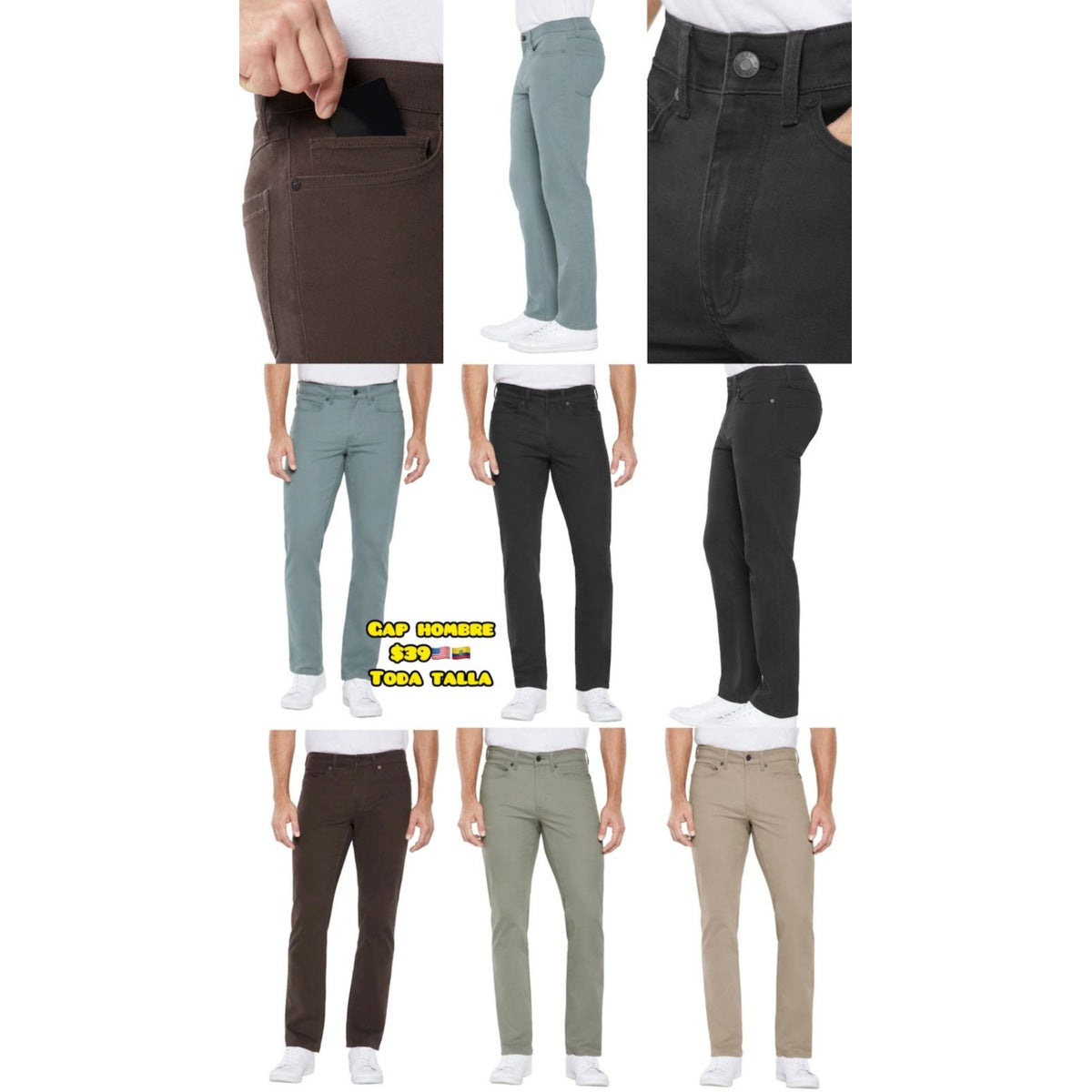 Pantalón casual para hombre