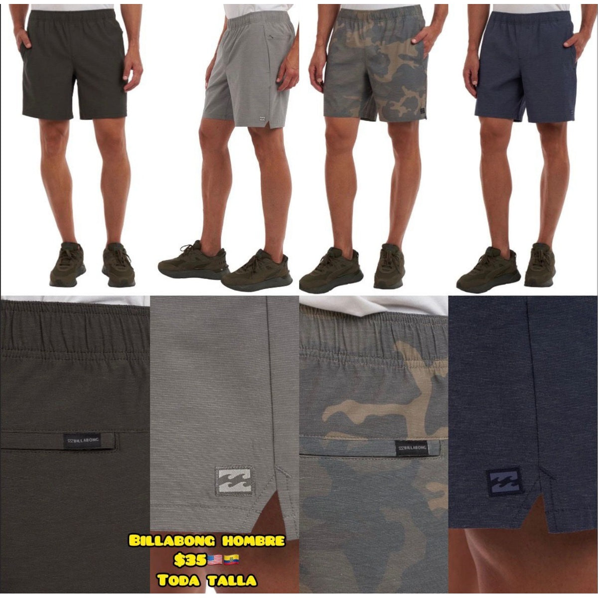 Short Billabong para hombre