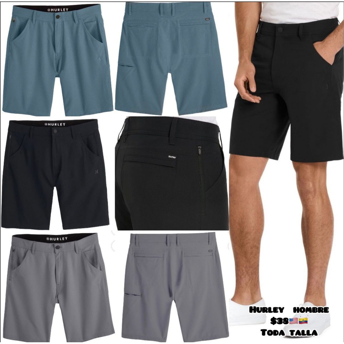 Short Hurley para hombre