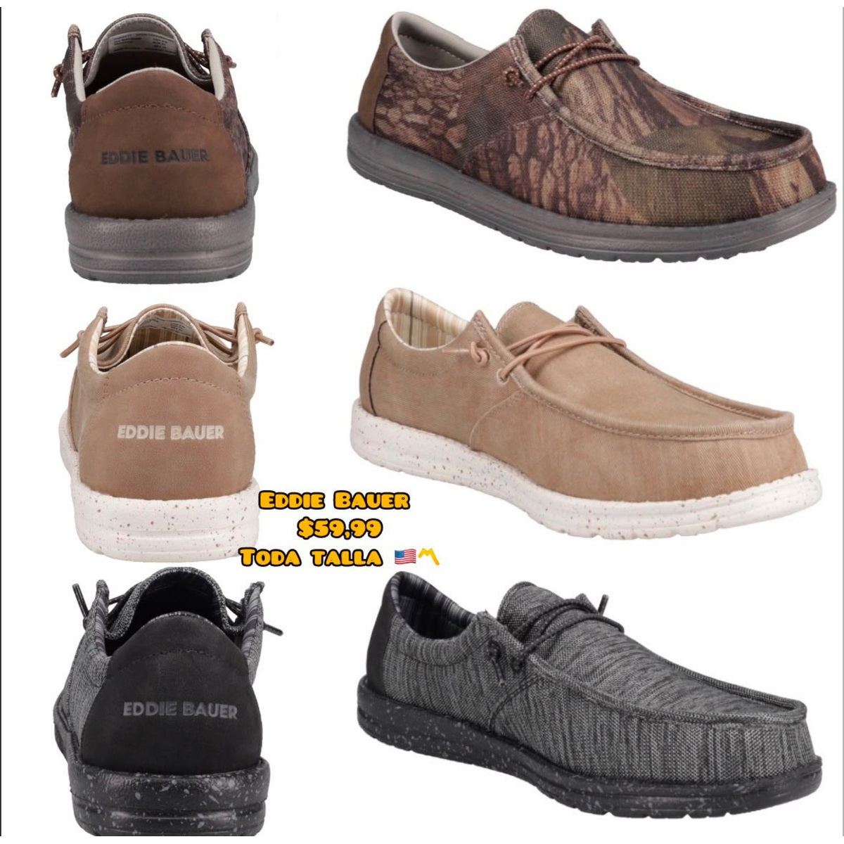 Zapatos casuales Eddie Bauer texturizados para hombre