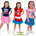 Set de camiseta y falda para niña