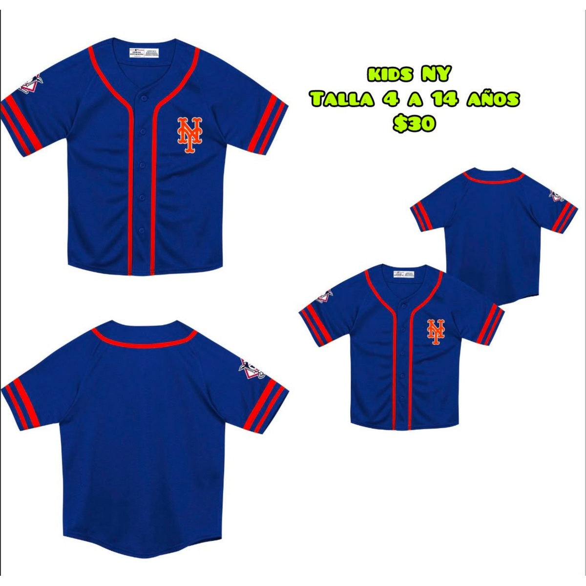 Camiseta de béisbol NY para niño