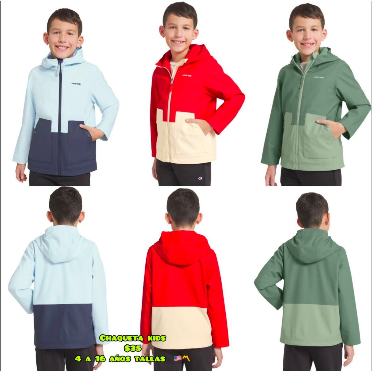 Chaquetas impermeables para niño