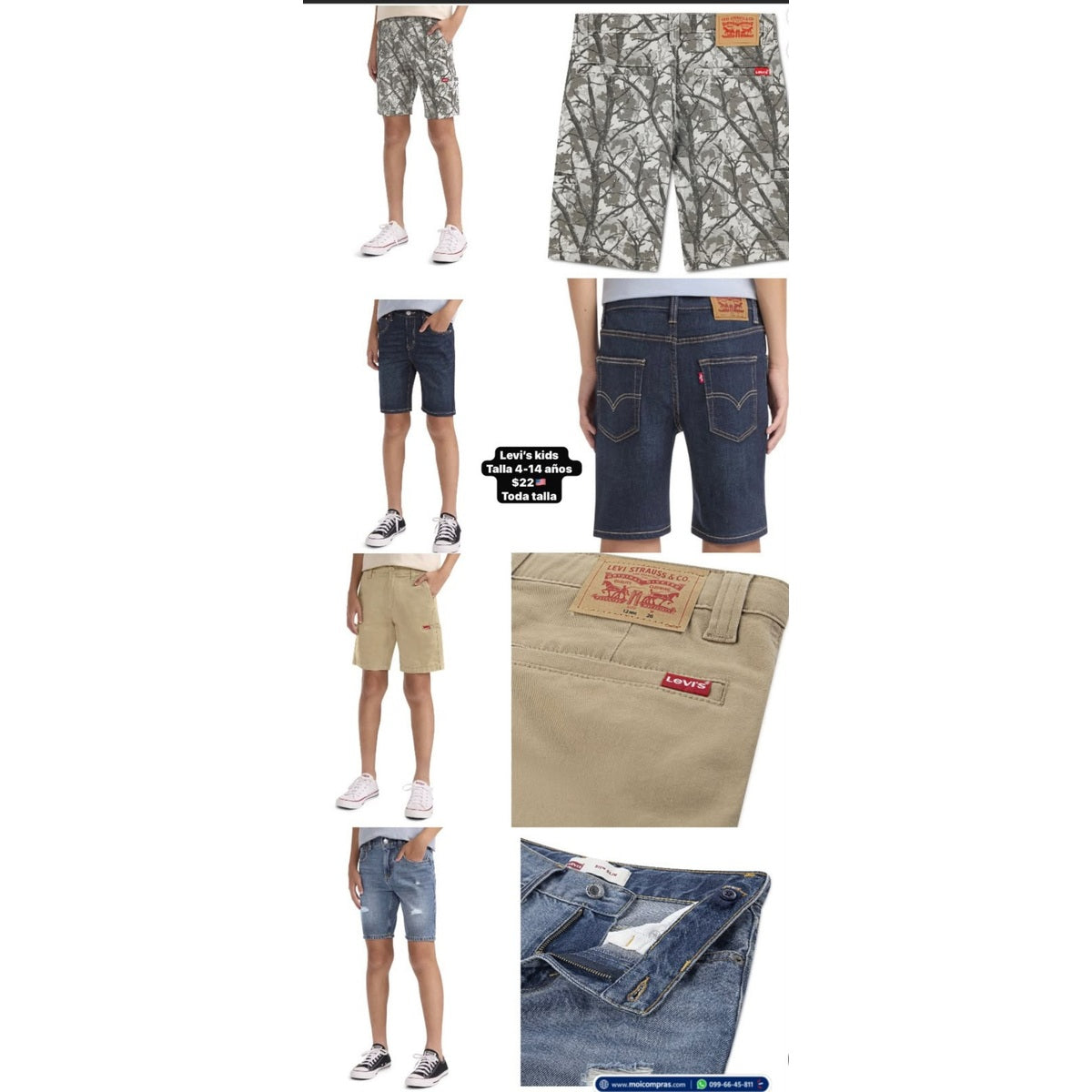 Shorts Levi’s para niño