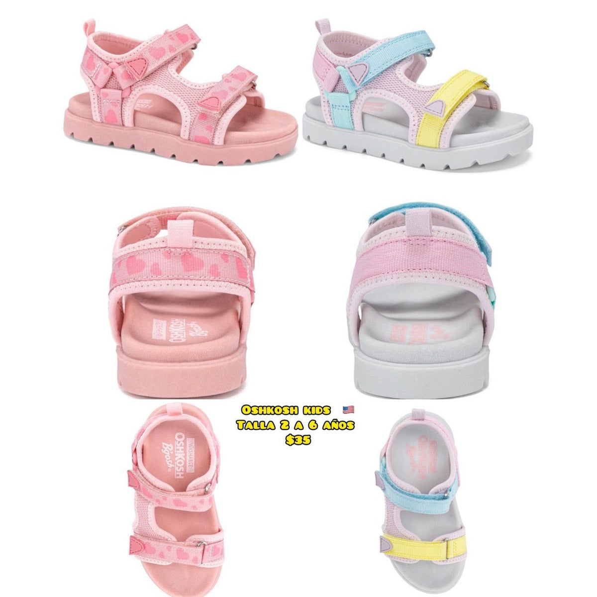 Sandalias OshKosh multicolor para niña