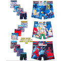 Pack x4 bóxeres Sonic para niño