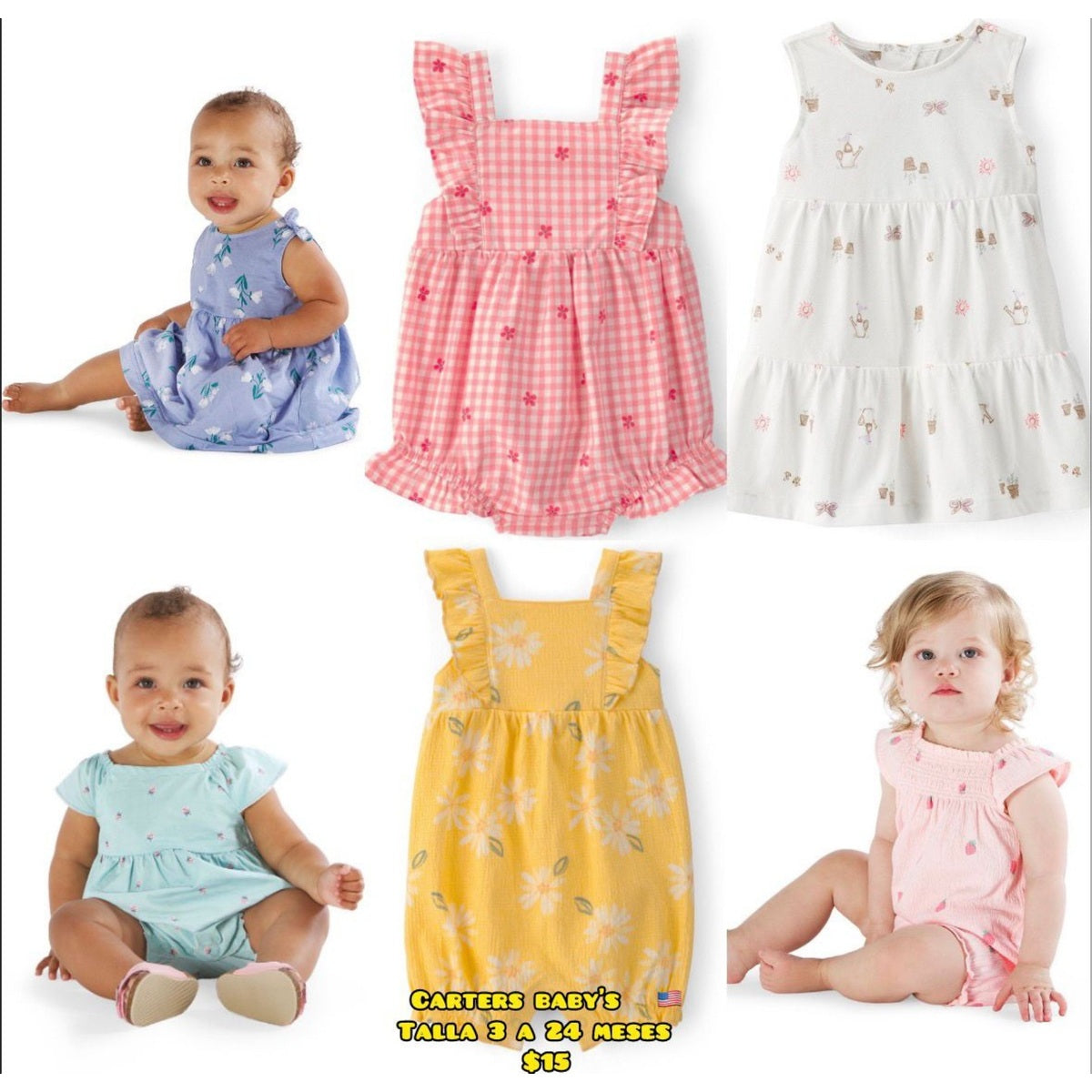 Vestidos Carter’s para bebé niña