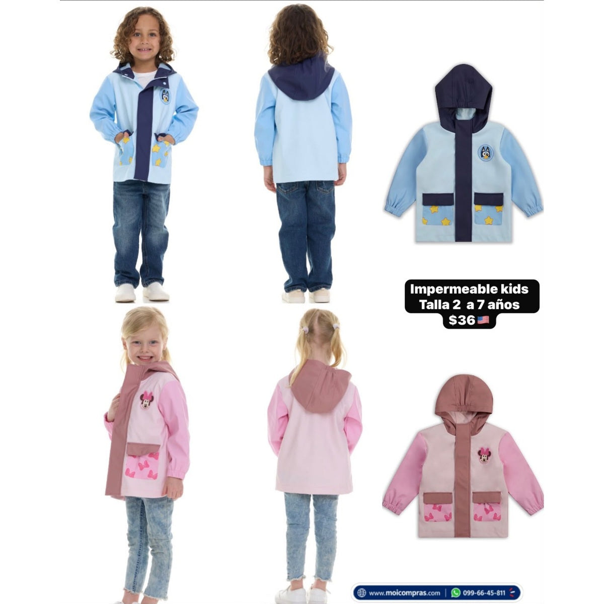 Impermeable para niña