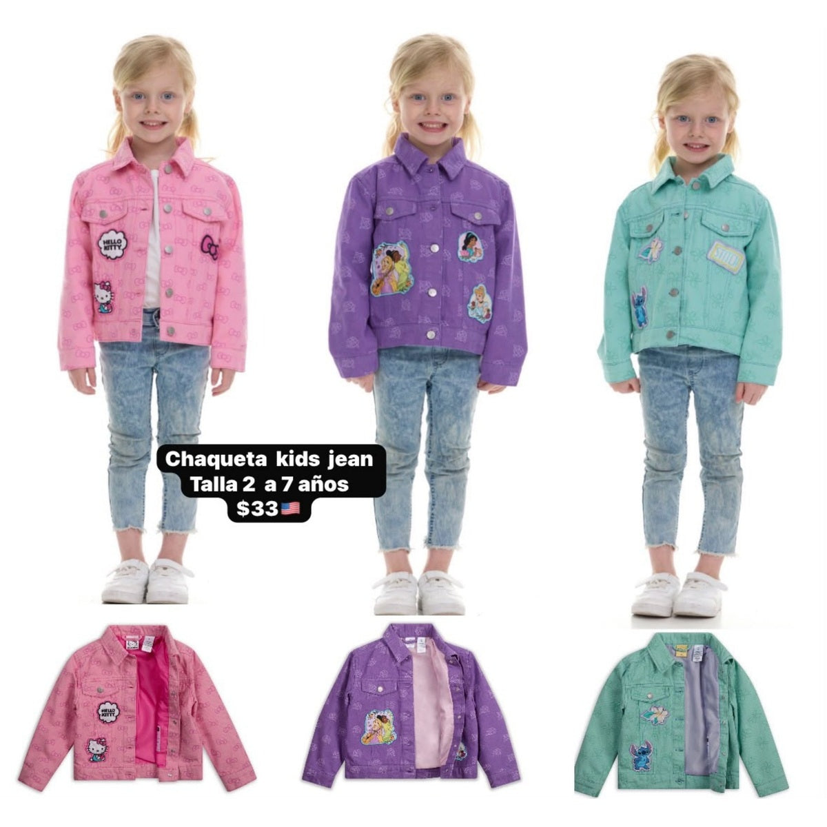 Chaqueta jean para niña