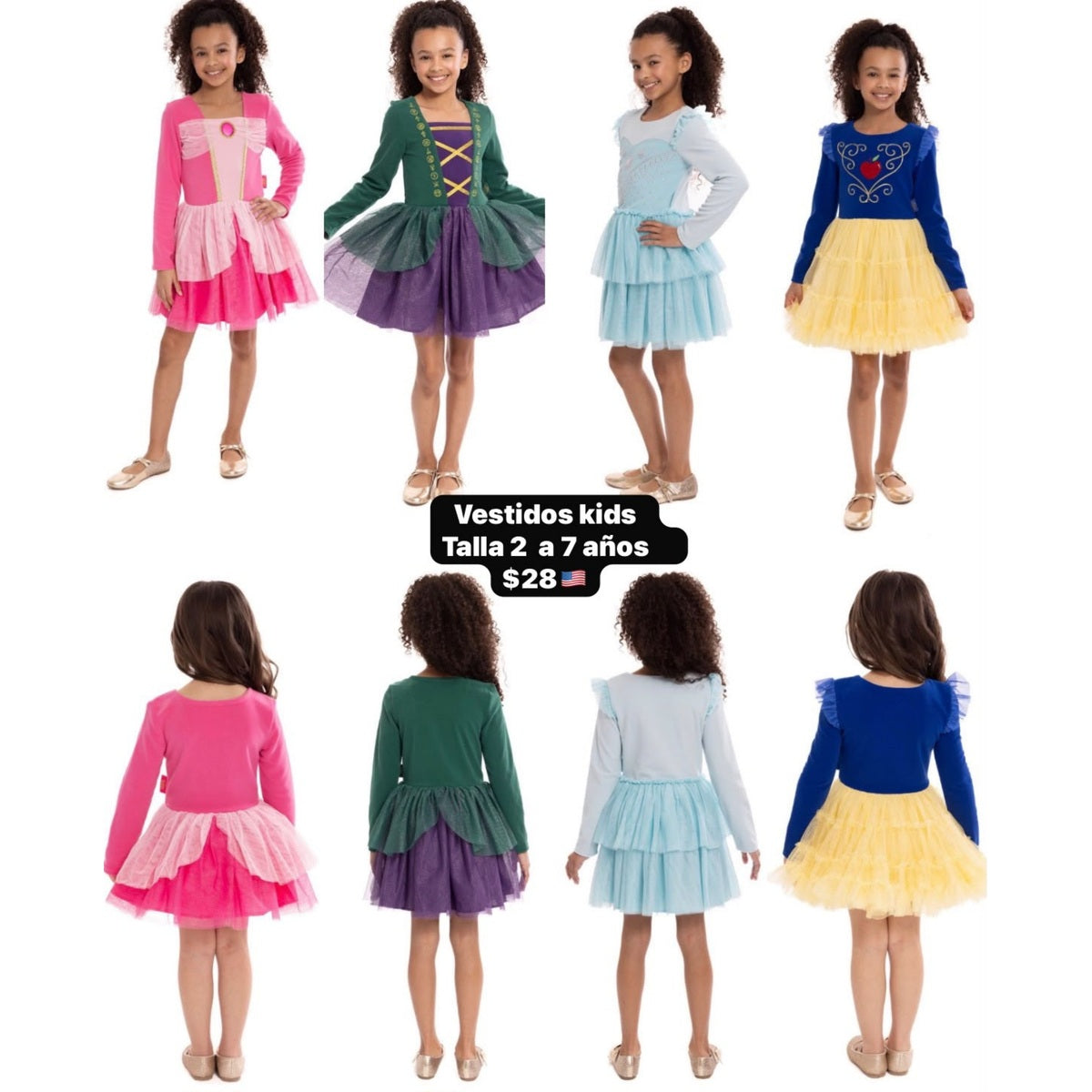 Vestidos de personajes para niña