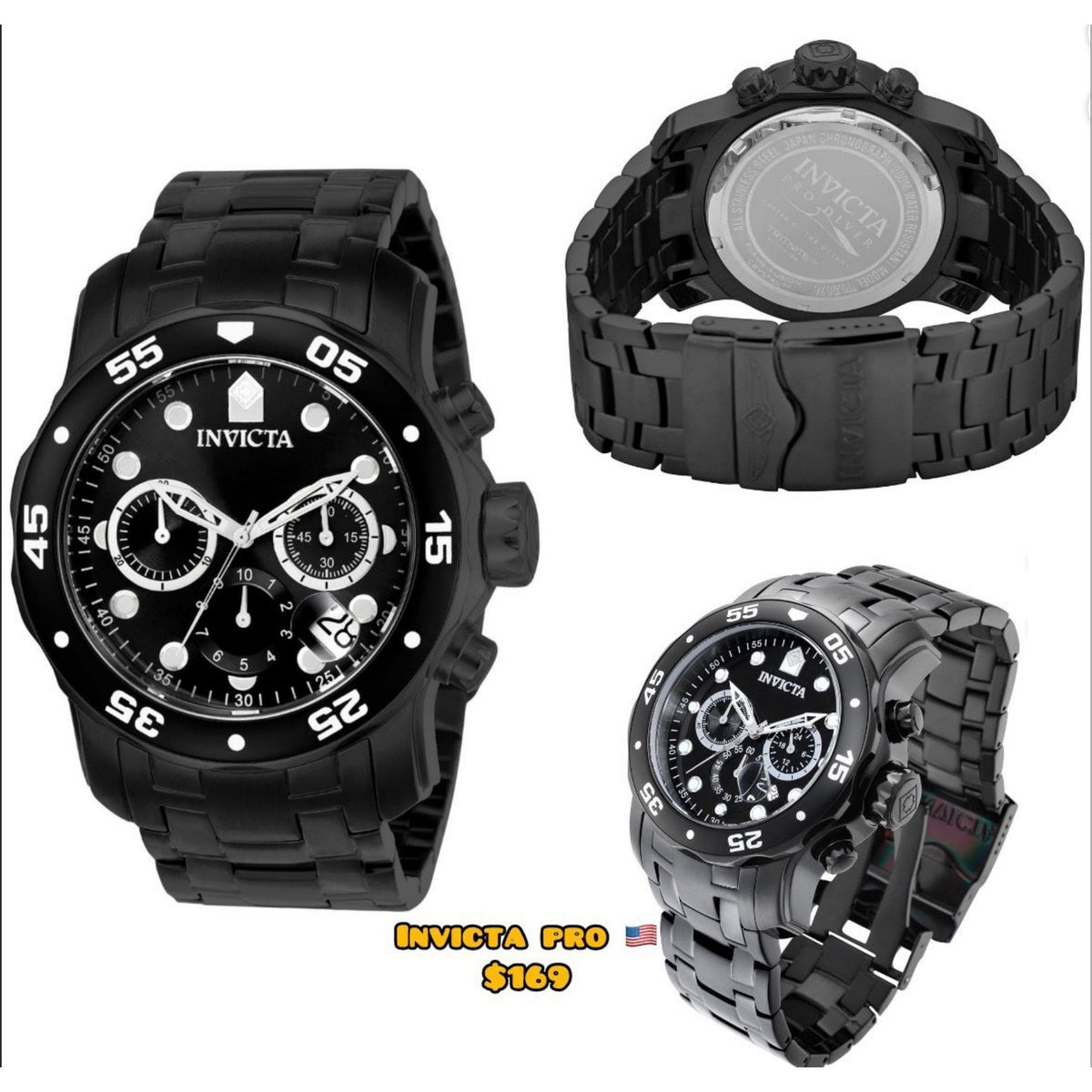 Reloj Invicta Pro negro