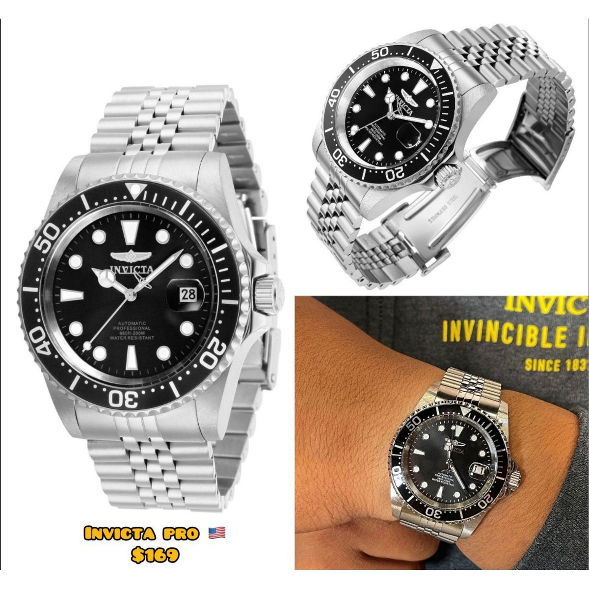 Reloj Invicta Pro plateado