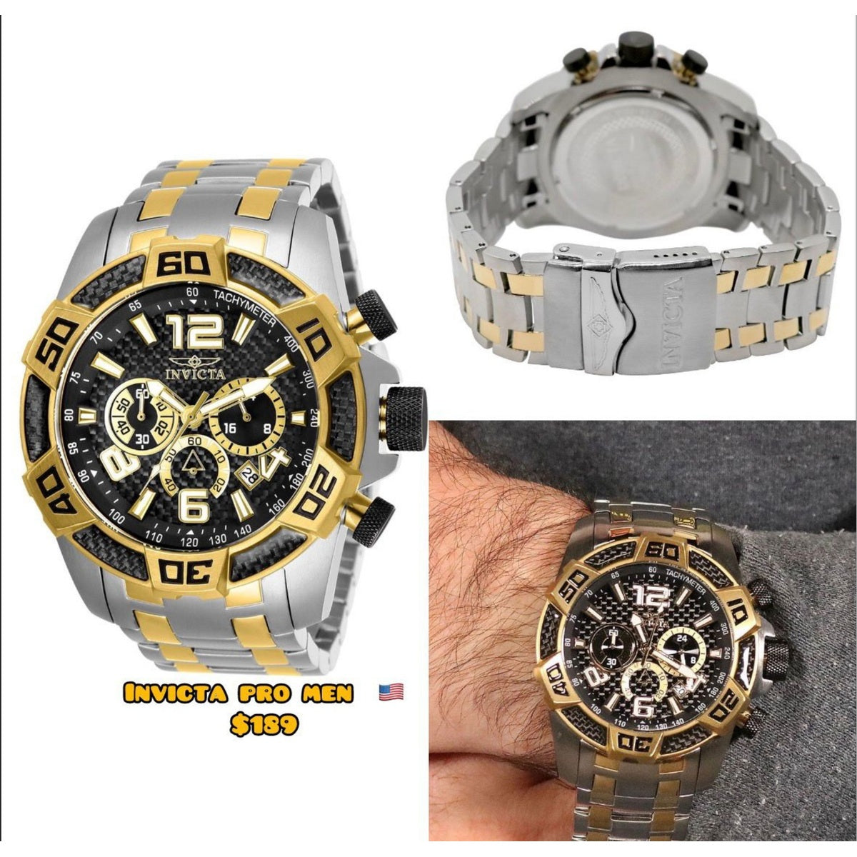 Reloj Invicta Pro bicolor para hombre