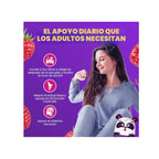 DR. MORITZ Gomitas de citrato de magnesion gomitas calmantes de  200 mg para niños grandes o adultos de sabor frambuesa (60 unidades) - Sin azúcar añadido.