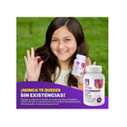 DR. MORITZ Gomitas de citrato de magnesion gomitas calmantes de  200 mg para niños grandes o adultos de sabor frambuesa (60 unidades) - Sin azúcar añadido.