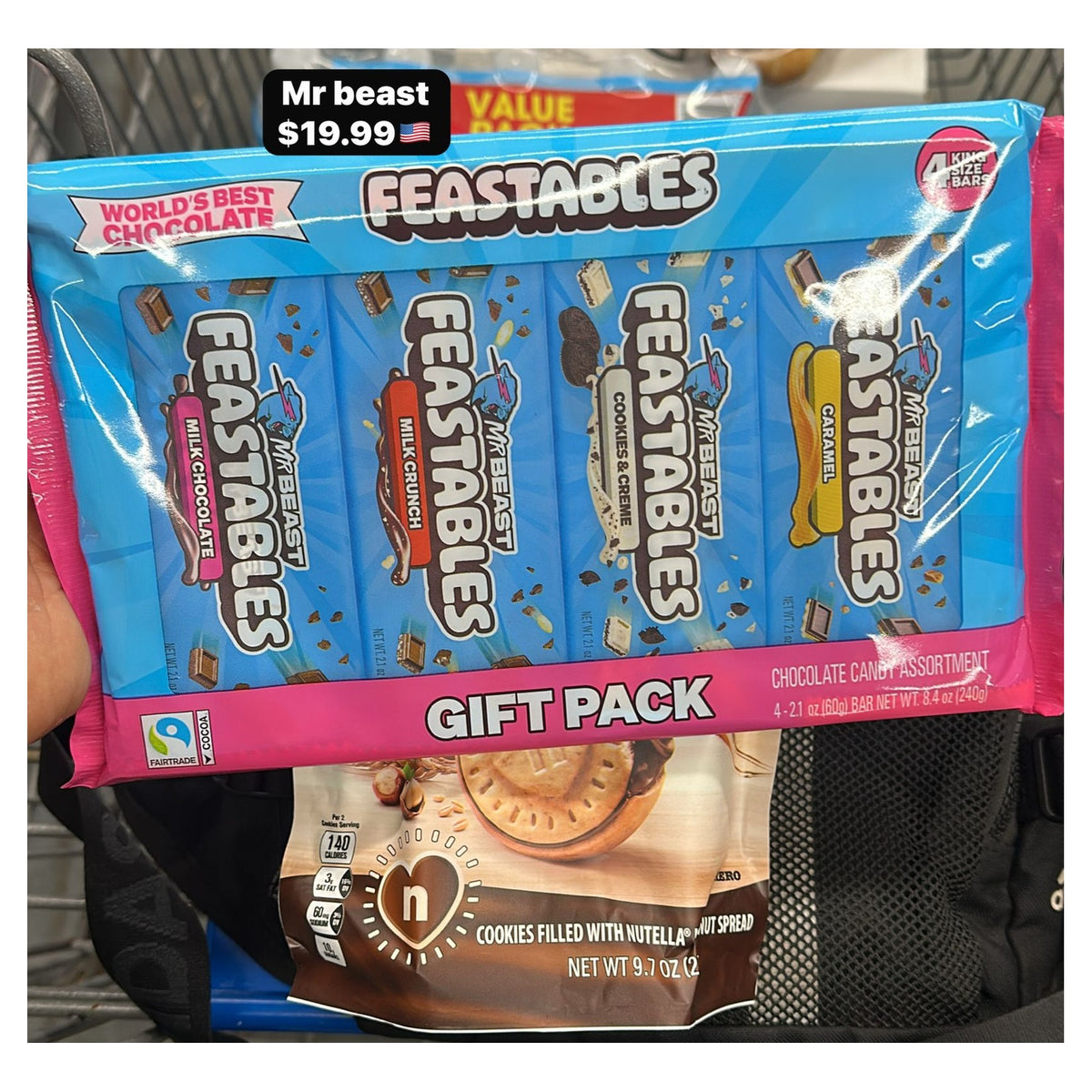 Feastables Gift Pack - 4 barras de chocolate