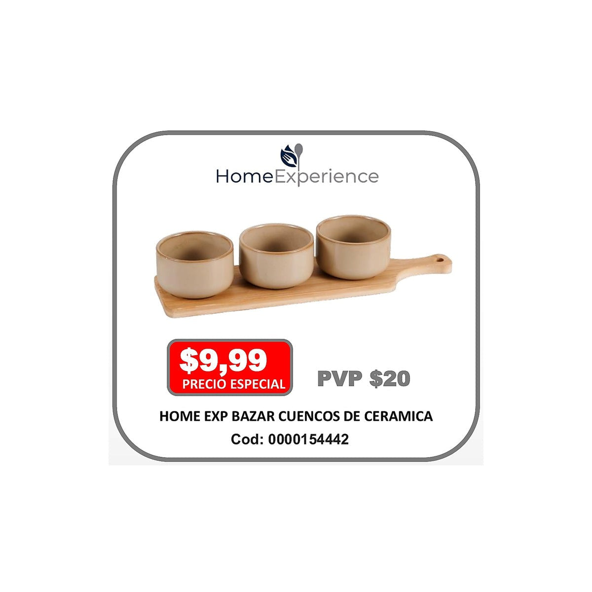 HOME EXP BAZAR CUENCOS DE CERAMICA