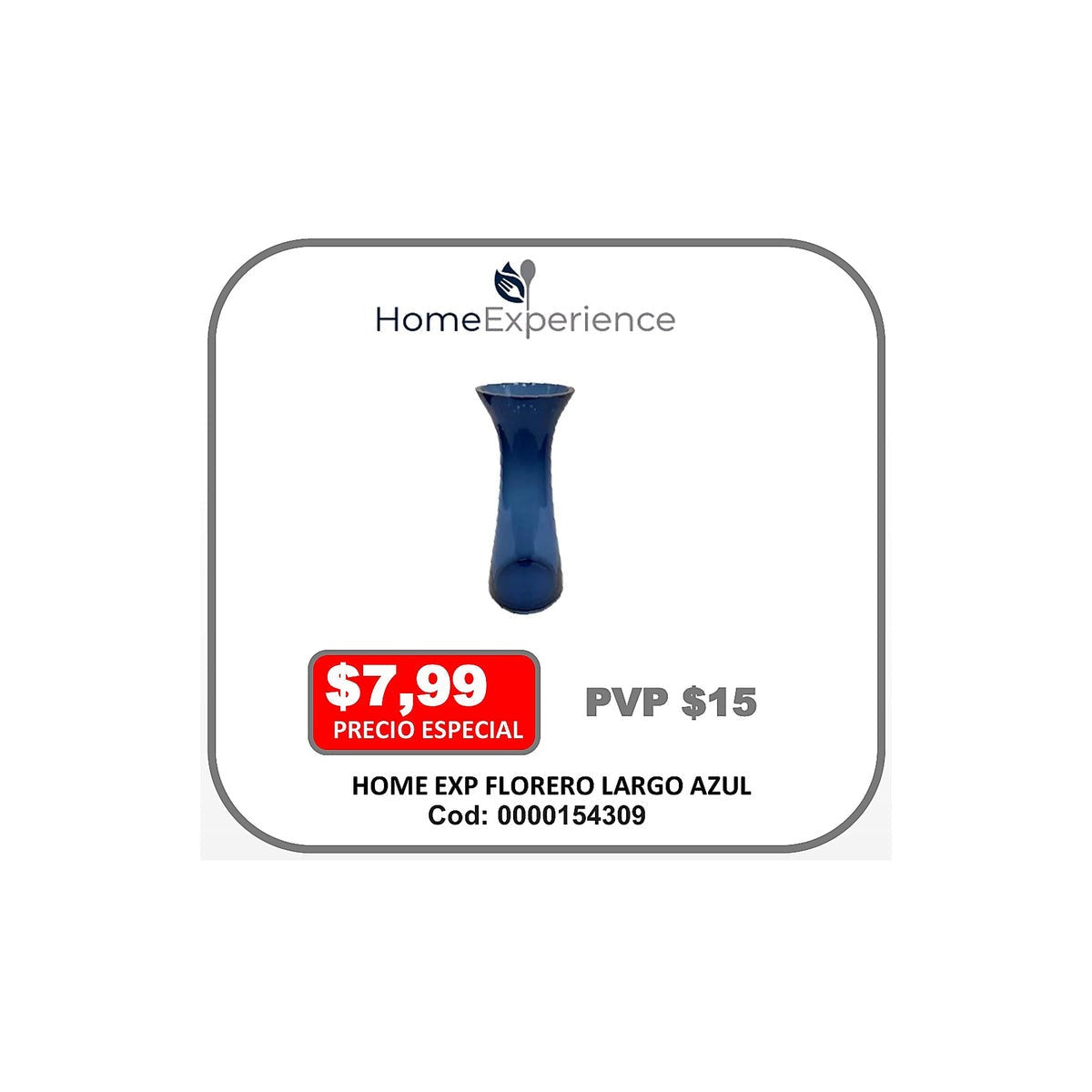 HOME EXP FLORERO LARGO AZUL
