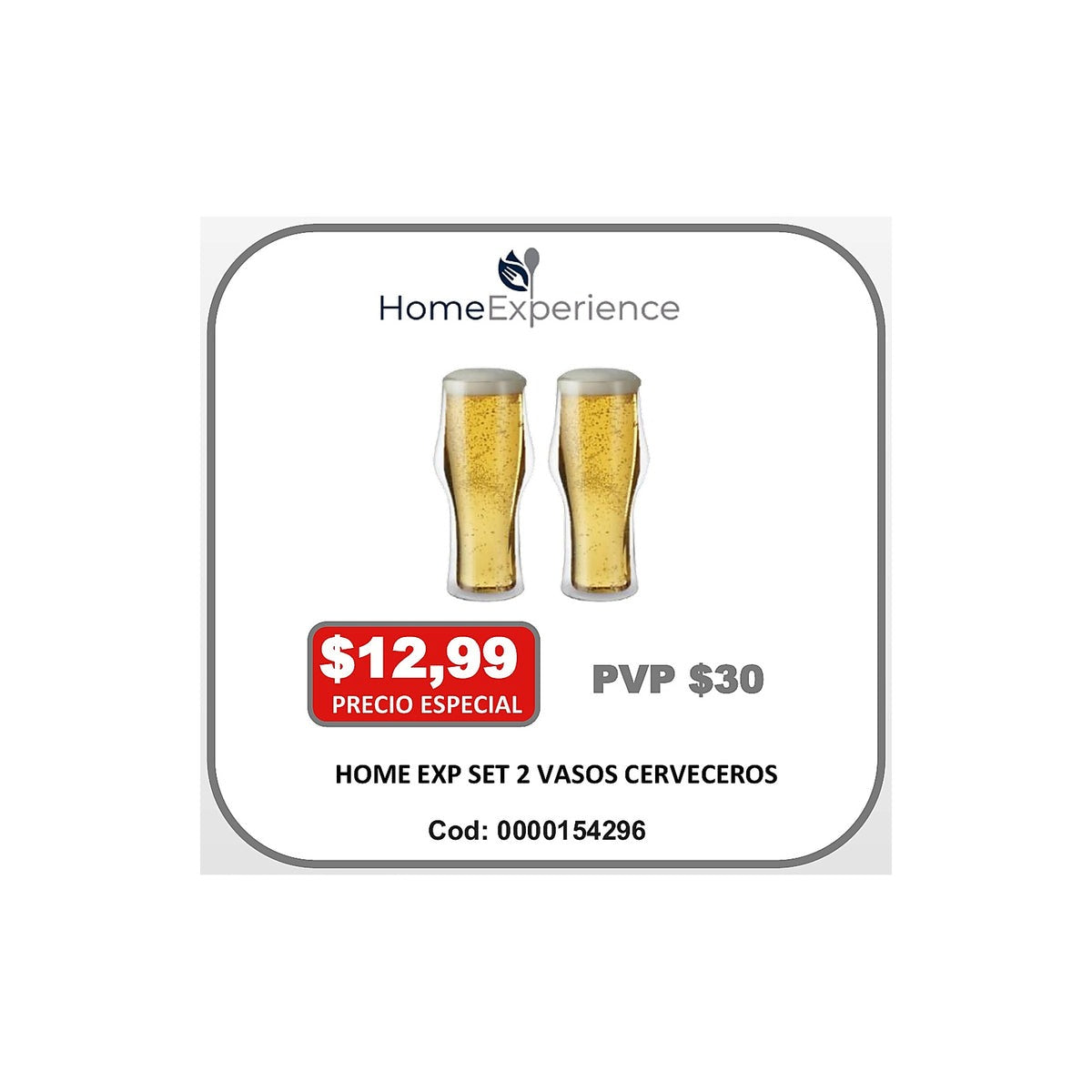 HOME EXP SET 2 VASOS CERVECEROS
