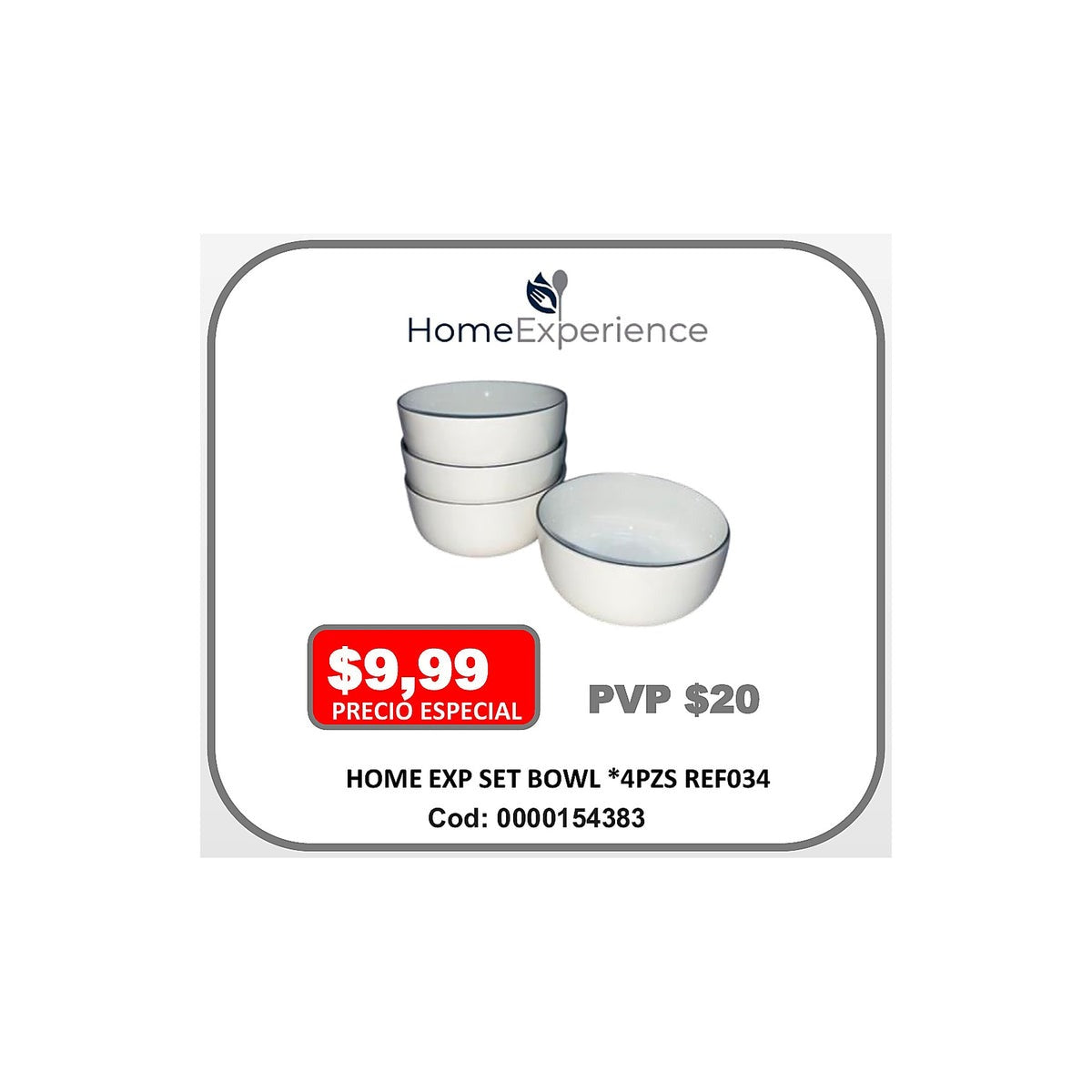 HOME EXP SET BOWL *4PZS REF034