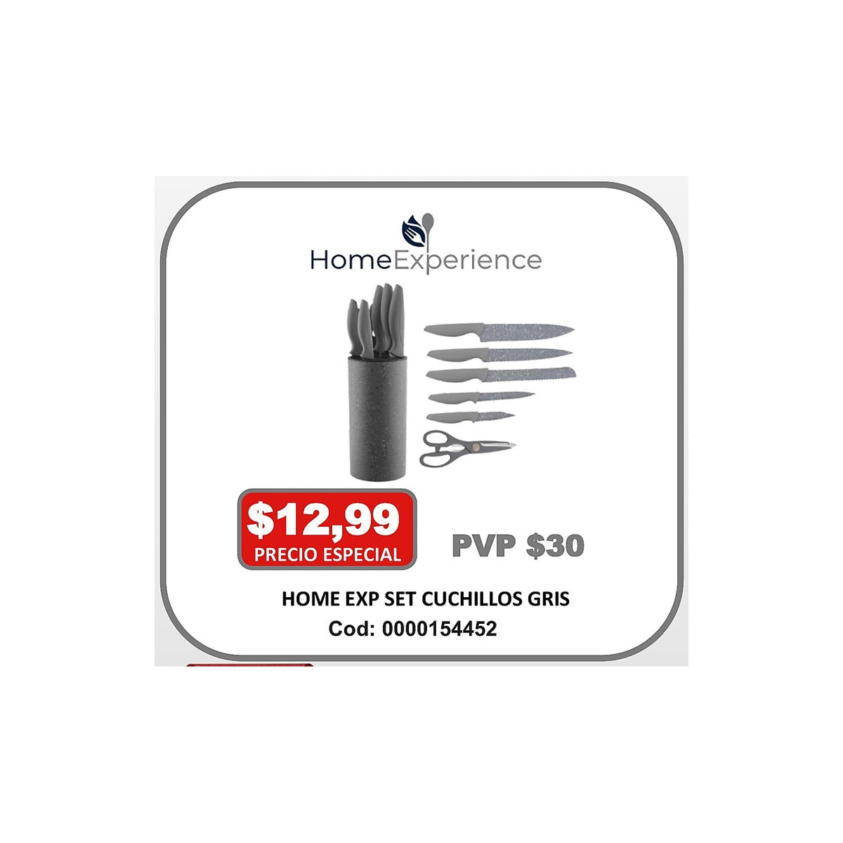 HOME EXP SET CUCHILLOS GRIS