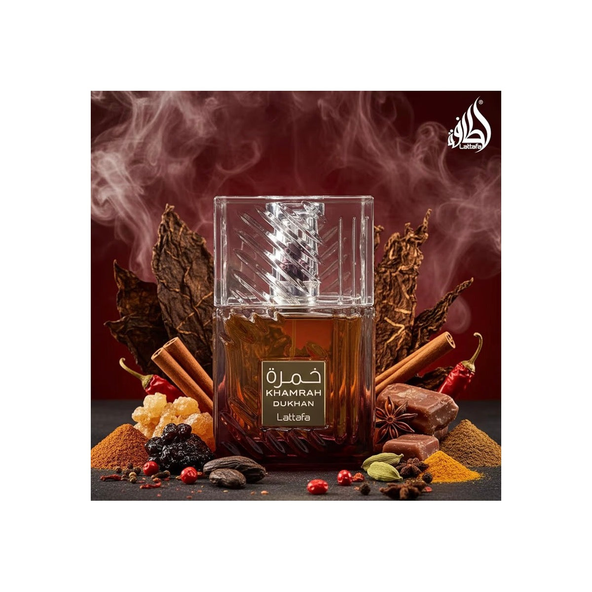 Lattafa Khamrah Dukhan  Eau de Parfum en Spray, 3.4 onzas / 100 ml