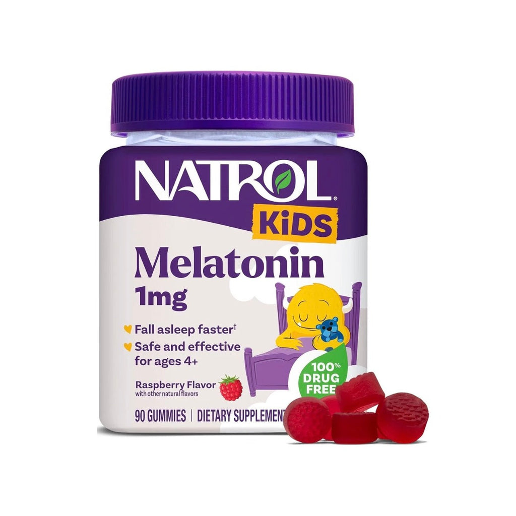 Natrol Gomitas de melatonina para niños de 1 mg, melatonina infantil para un sueño reparador, 90 gomitas.