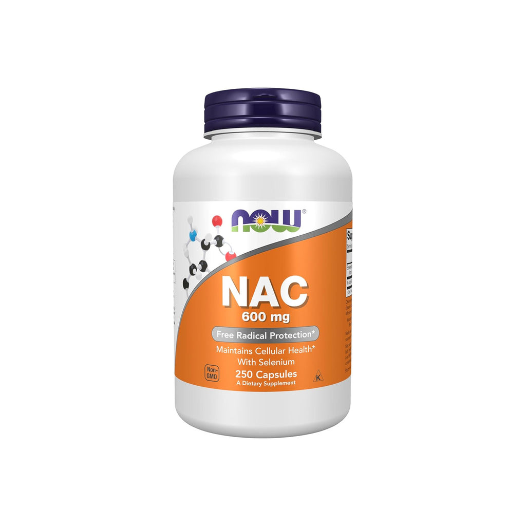 NOW NAC 600 mg con Selenio - 250 Cápsulas Vegetales
