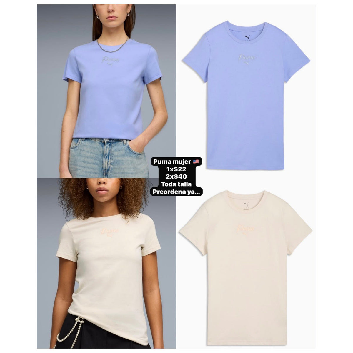 Camiseta Puma para mujer - Modelo 019