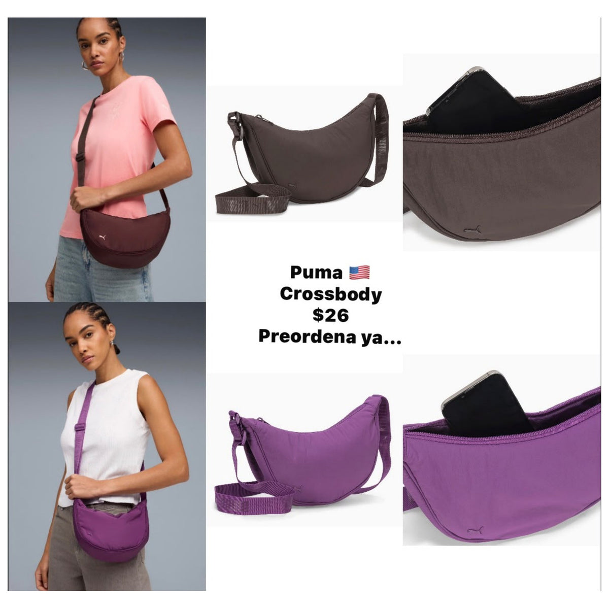 Bolso crossbody Puma para mujer - Modelo 033