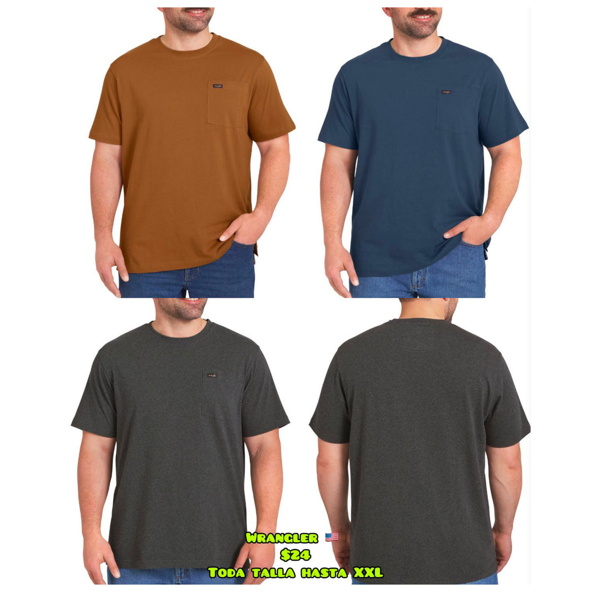 Wrangler Camiseta con bolsillo - Hombre