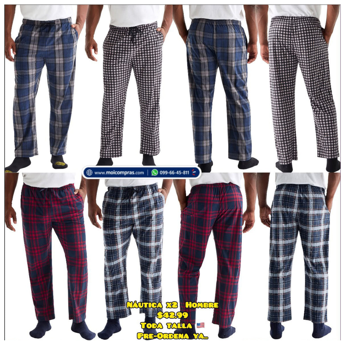 Nautica Pack x2 pantalones de pijama - Hombre