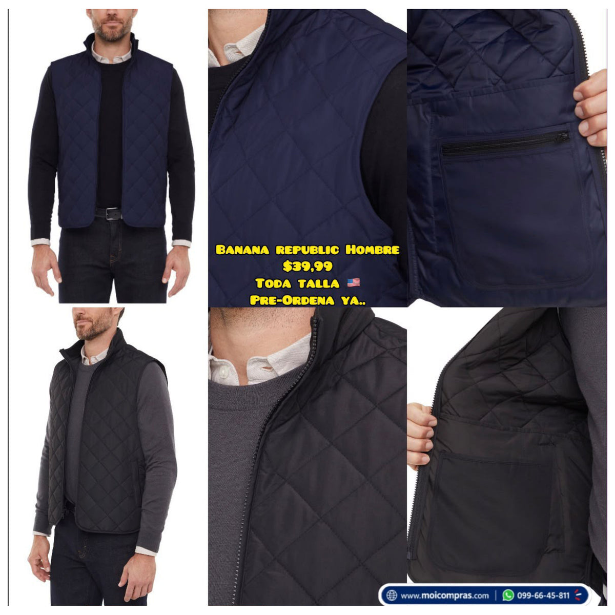 Banana Republic Chaleco acolchado - Hombre
