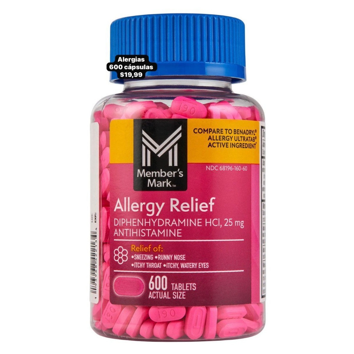 Member’s Mark Allergy Relief x600