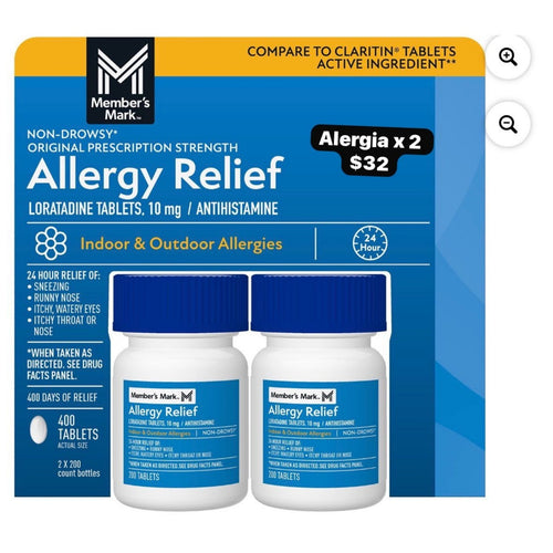 Allergy Relief Loratadine pack x2